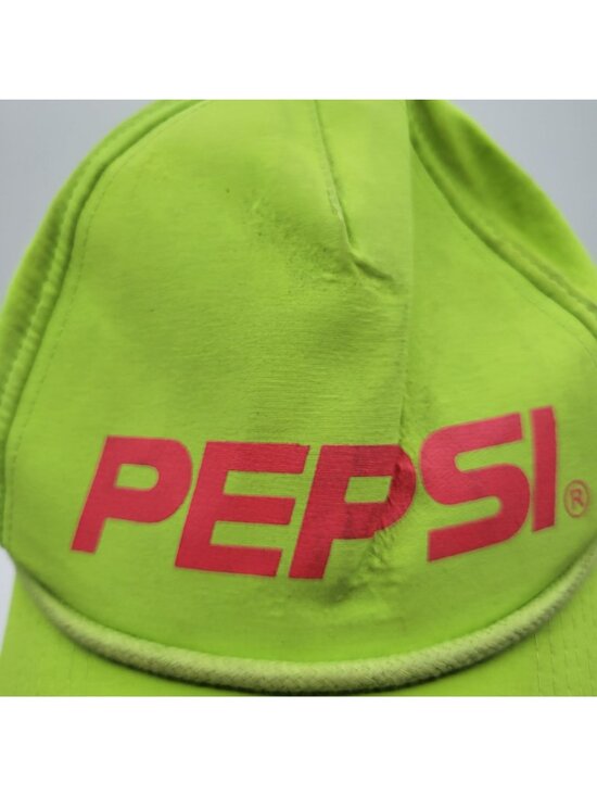Forever 21 x Pepsi Neon Green Unisex One Size Snapback Hat Bold Logo Bright Camp main image 9